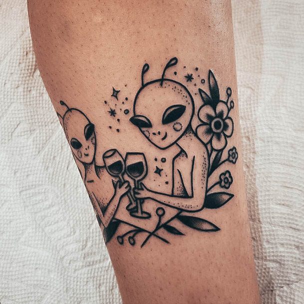 Alien Womens Tattoos