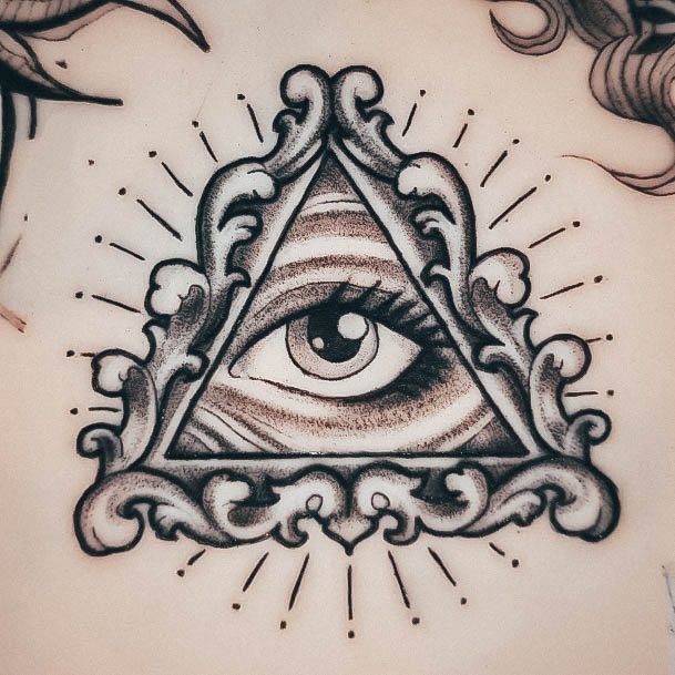 pyramid eye tattoo designs