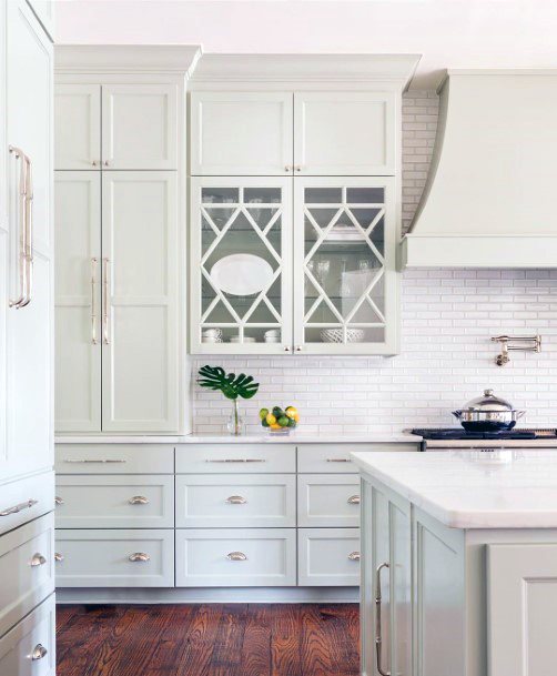 All White Farmhouse Designs Kitchen Cabinet Ideas