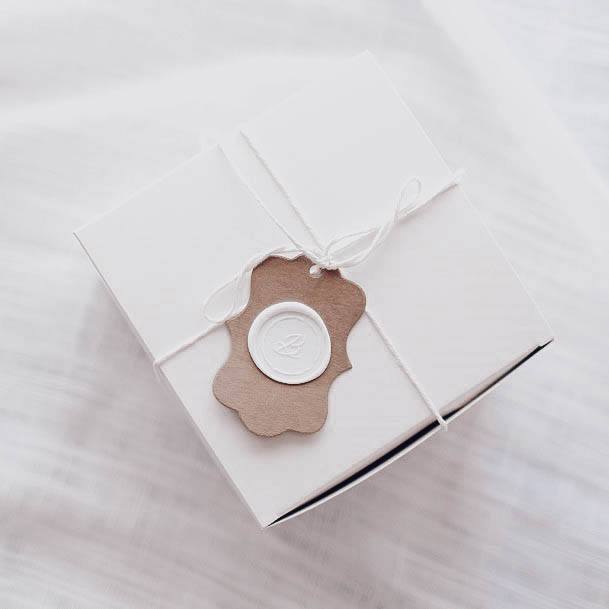 All White Wax Seal Small Business Packaging Ideas