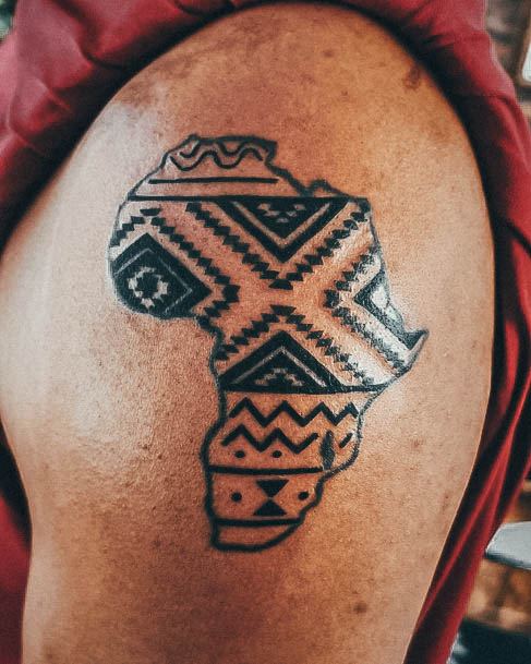 Alluring Ladies Africa Tattoo Ideas