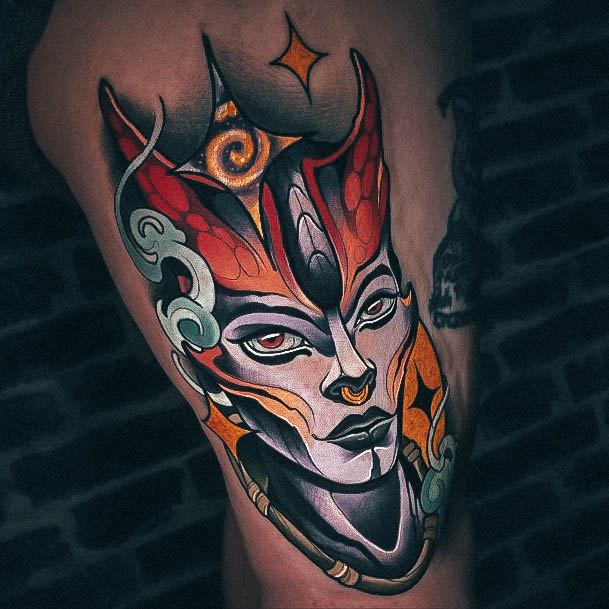 Alluring Ladies Alien Tattoo Ideas