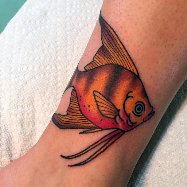 Alluring Ladies Angelfish  Tattoo Ideas