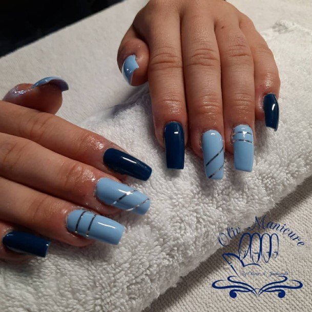 Alluring Ladies Azure Nail Ideas