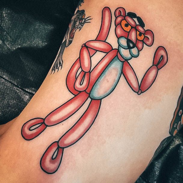 Alluring Ladies Ballon Animal Tattoo Ideas