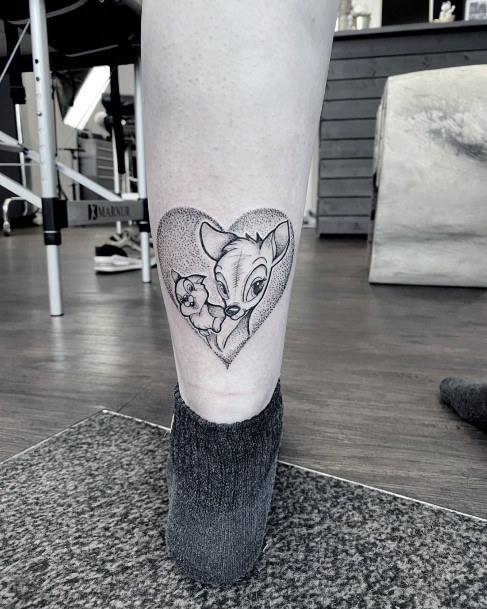 Alluring Ladies Bambi Tattoo Ideas