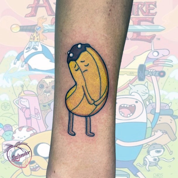 Alluring Ladies Banana Tattoo Ideas