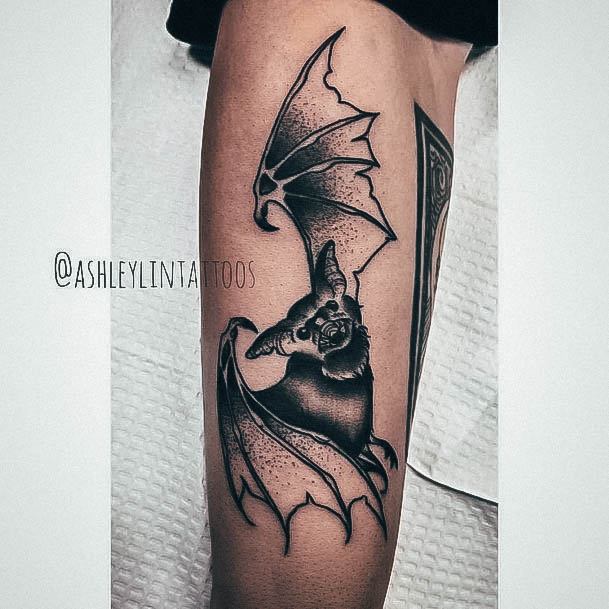 Alluring Ladies Bat Tattoo Ideas