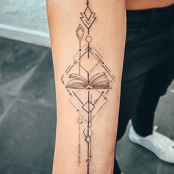 Alluring Ladies Book Tattoo Ideas