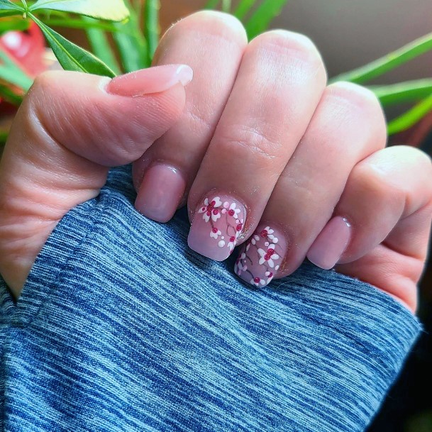 Alluring Ladies Cherry Blossom Sakura Nail Ideas