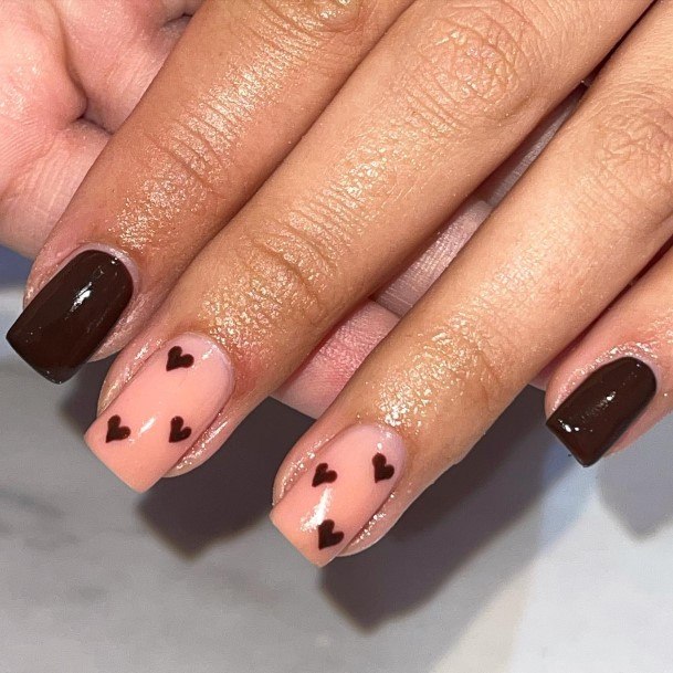 Alluring Ladies Chocolate Nail Ideas