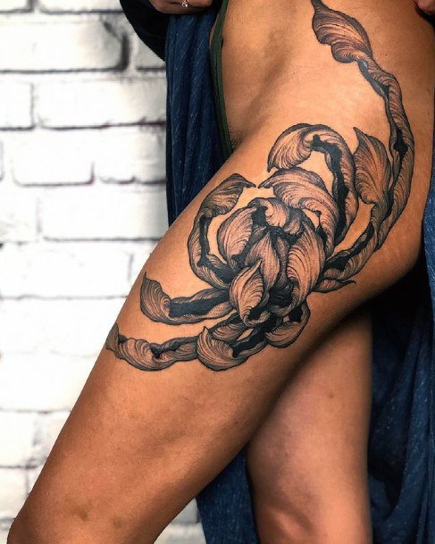 Alluring Ladies Chrysanthemum Tattoo Ideas