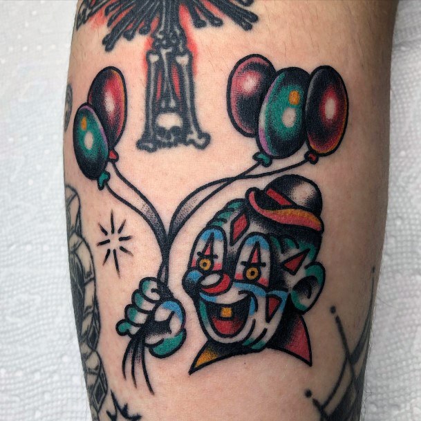 Alluring Ladies Clown Tattoo Ideas