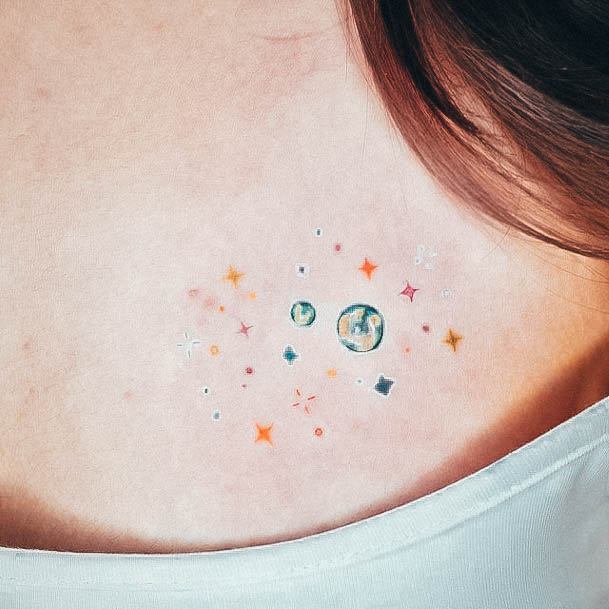 Alluring Ladies Cool Small Tattoo Ideas Stars Planet