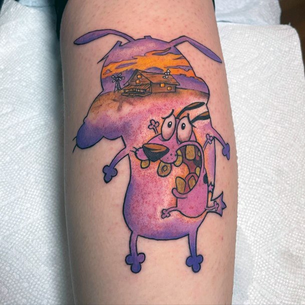 Alluring Ladies Courage The Cowardly Dog Tattoo Ideas