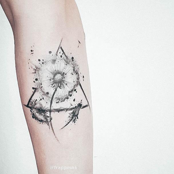 Alluring Ladies Dandelion Tattoo Ideas