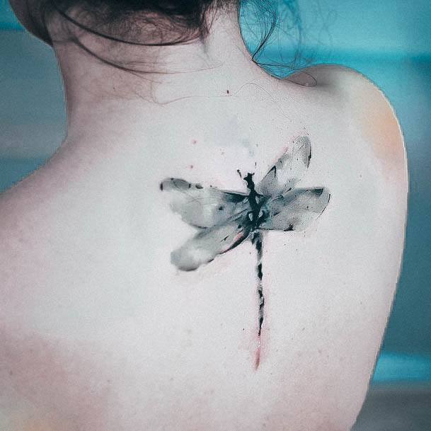 Alluring Ladies Dragonfly Tattoo Ideas Backl