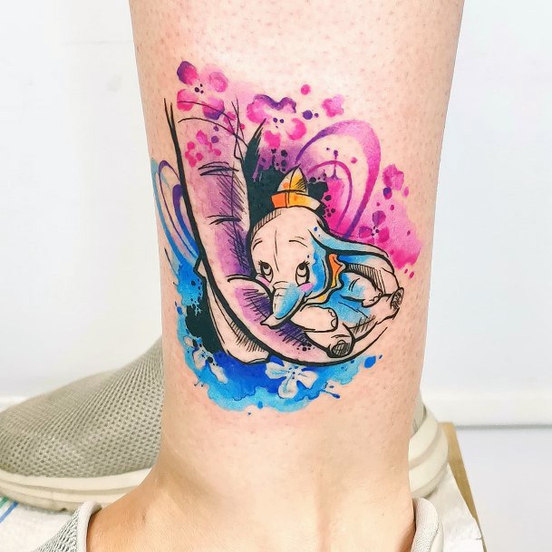 Alluring Ladies Dumbo Tattoo Ideas