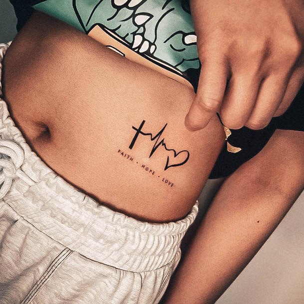 Alluring Ladies Faith Hope Love Tattoo Ideas