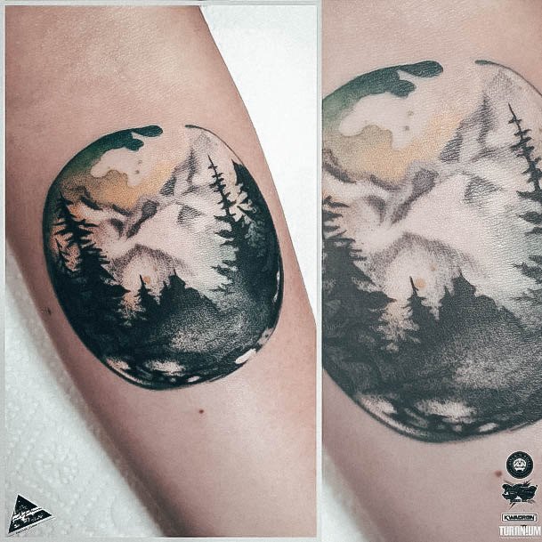 Alluring Ladies Forest Tattoo Ideas