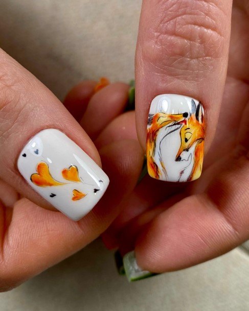 Alluring Ladies Fox Nail Ideas