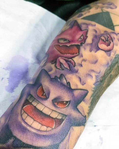 Alluring Ladies Gengar Tattoo Ideas