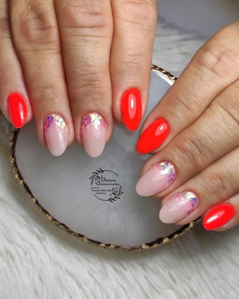 Alluring Ladies Glitter Ombre Nail Ideas