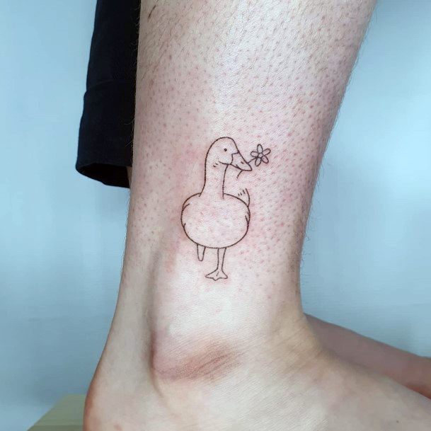 Alluring Ladies Goose Tattoo Ideas