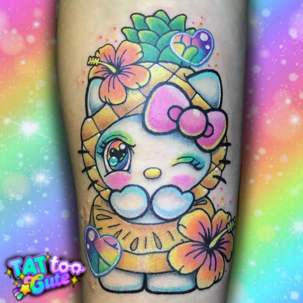 Alluring Ladies Hello Kitty Tattoo Ideas