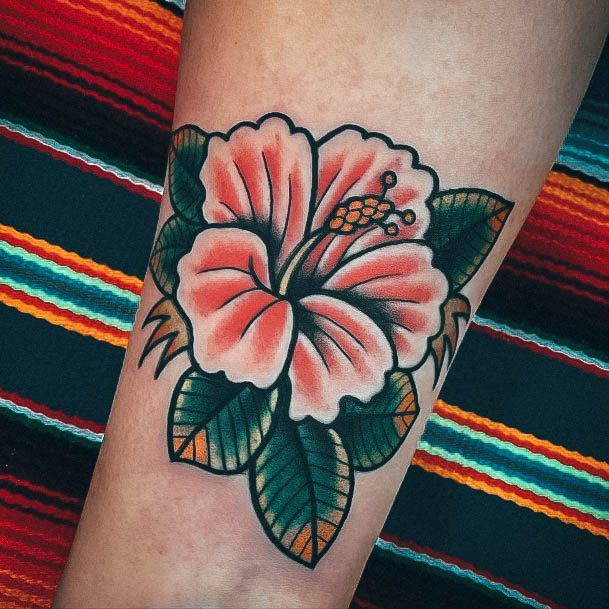 small hibiscus flower tattooTikTok Search