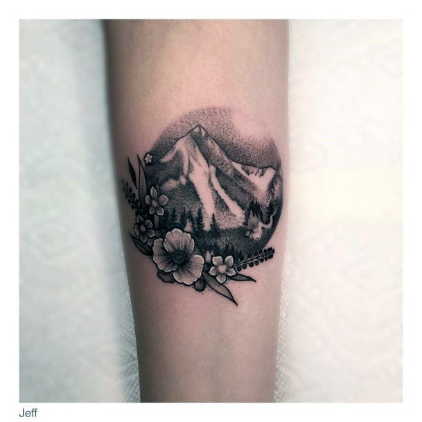 Alluring Ladies Hiking Tattoo Ideas