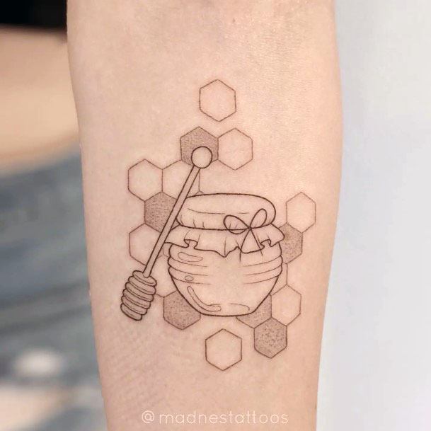 Top 100 Best Honey Tattoos For Women Honeypot Design Ideas 