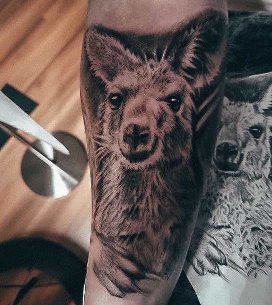 Alluring Ladies Kangaroo Tattoo Ideas