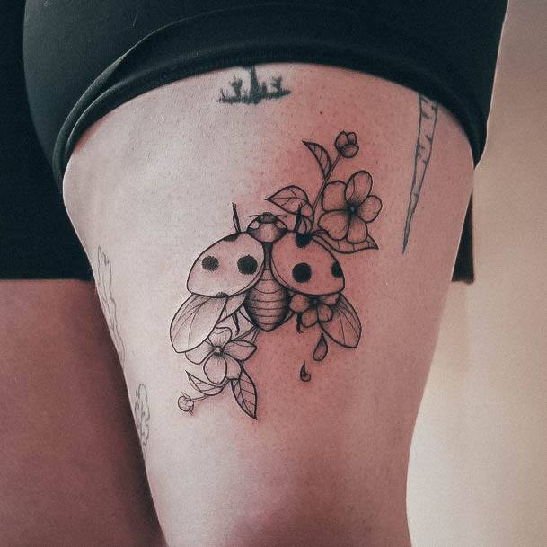 Alluring Ladies Ladybug Tattoo Ideas