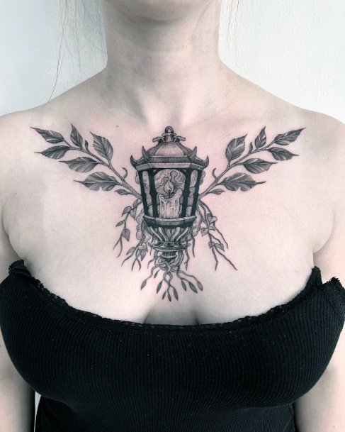 Alluring Ladies Lantern Tattoo Ideas