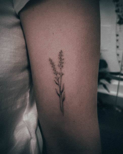 Alluring Ladies Lavender Tattoo Ideas