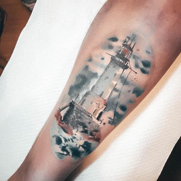 Alluring Ladies Lighthouse Tattoo Ideas