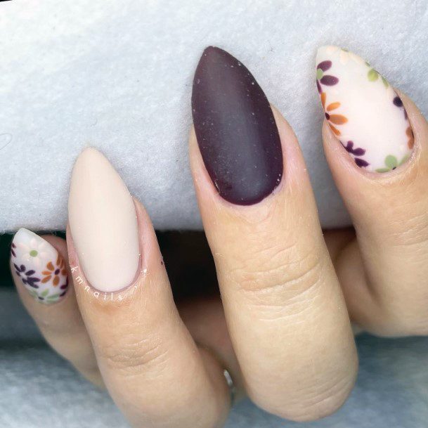 Alluring Ladies Maroon Nail Ideas