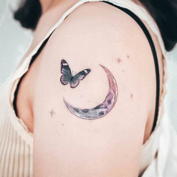 Alluring Ladies Moon Tattoo Ideas