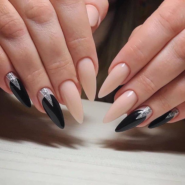 Alluring Ladies Nail Designs Pointed Tan Ideas