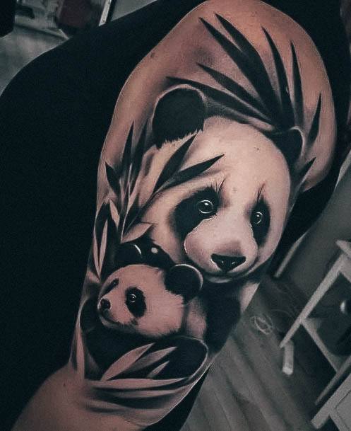 Alluring Ladies Panda Tattoo Ideas