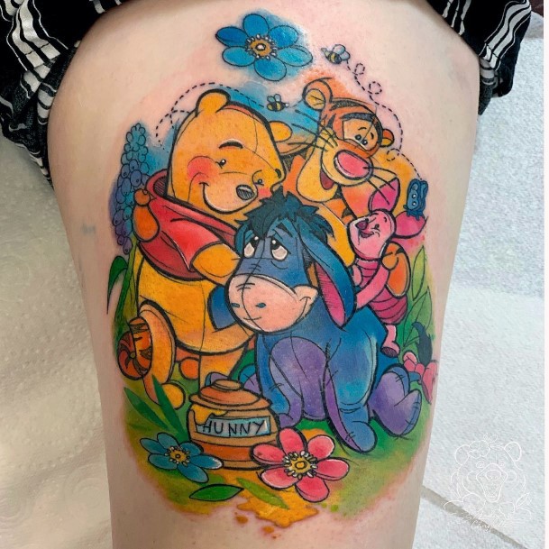 Alluring Ladies Piglet Tattoo Ideas