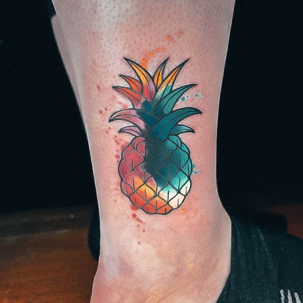 Alluring Ladies Pineapple Tattoo Ideas