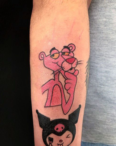 Alluring Ladies Pink Panther Tattoo Ideas