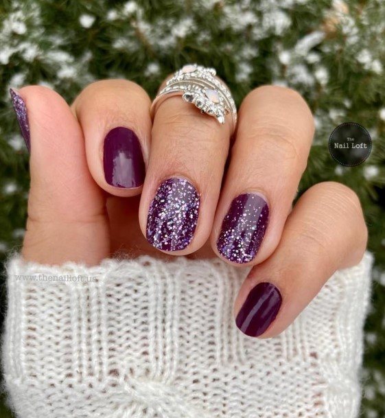 Alluring Ladies Plum Nail Ideas