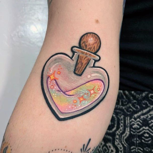 Alluring Ladies Potion Tattoo Ideas