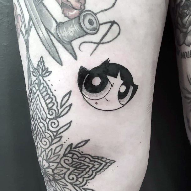 Alluring Ladies Powerpuff Girls Buttercup Tattoo Ideas