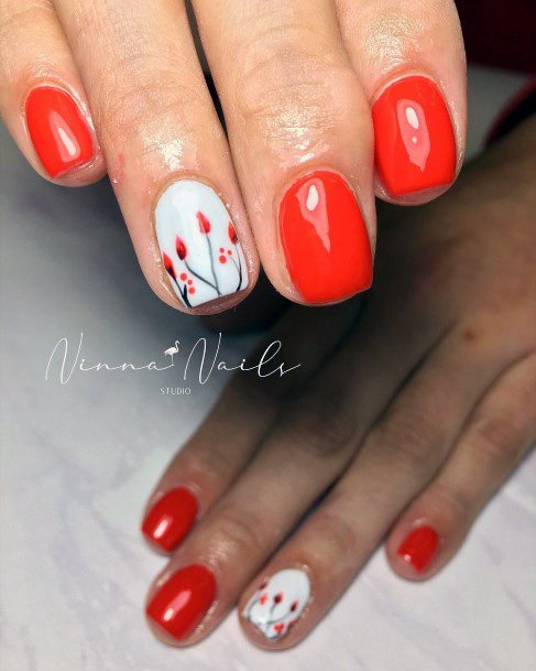 Alluring Ladies Red Dress Nail Ideas