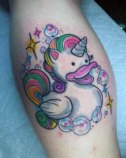 Alluring Ladies Rubber Duck Tattoo Ideas