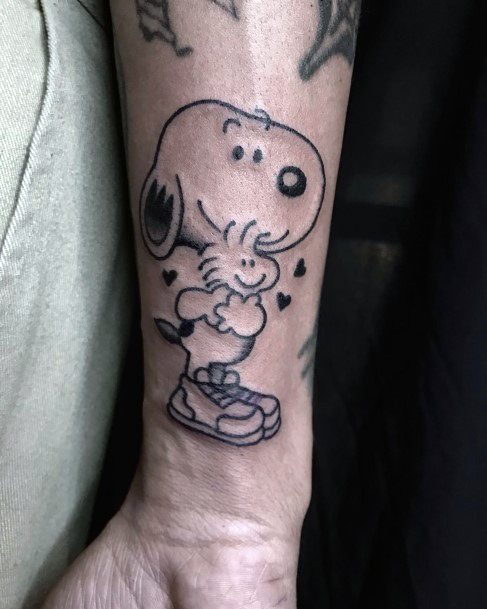 Alluring Ladies Snoopy Tattoo Ideas